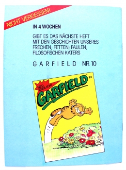 Garfield Comic Magazin Nr. 9 (1986): Blitz und Donner von Bavaria Comic Verlag